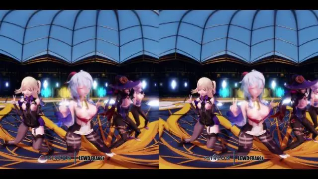 [MMD] 原神全员爆操无码4K 骚穴狂舞内射盛宴